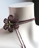chokery Brązowa lilia - naszyjnik choker