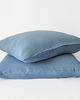 poduszki gładkie Lniana Poszewka Classic DUSTY BLUE