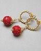 kolczyki z kamieniami Alloys Collection - Red koral vol. 2 kolczyki