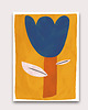 plakaty Plakat niebieski tulipan