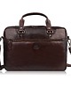 torby i nerki męskie Torba męska na ramię do ręki skórzana na laptopa dokumenty A4 brązowa