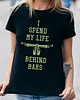 t-shirt damskie Koszulka damska organiczna Behind bars