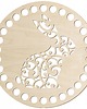 ozdoby wielkanocne Drewniana podstawa do koszyka 20cm DUŻA Baza dno koszyka Wielkanoc Spód