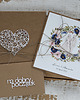 kartki scrapbooking Stylowa kartka ślubna z pudełkiem