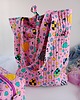 torby na zakupy Pikowana torba bawełniana, tote bag, shopperka  - upcykling