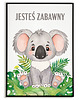 obrazy i plakaty do pokoju dziecięcego PLAKAT  ZWIERZĄTKA koala dla chłopca