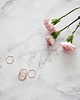 pierścionki złote Rose Gold Plated Hexagon Shape Ring