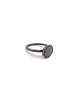pierścionki srebrne LABEL/ black SILVER RING