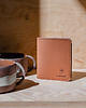 portfele męskie Portfel -  Card holder - skóra wegańska z kukurydzy - cognac - unisex