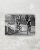 fotografia Plakat Vintage Prostokąt I Dziewczyny na Rowerach