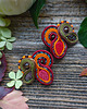 kolczyki soutache Jesienne  kolczyki soutache