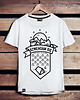 t-shirty męskie Koszulka męska SZWENDAM SIĘ/NAMIOT biała