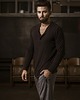 t-shirty męskie Koszulka longsleeve z guzikami wiskoza długi rękaw