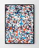 plakaty Plakat Abstrakcja Orange Blue