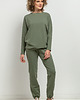 spodnie dresowe damskie Spodnie dresowe w typie jogger, MMM38, zielone