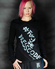 t-shirt damskie Bluzka fcuk z długim rękawem czarna