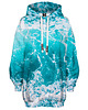 bluza z kapturem damska Bluza Oversize Tunika DR.CROW Waves