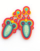kolczyki soutache Jesienna tęcza