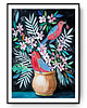 plakaty Red birds ilustracja drukowana
