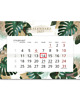kalendarze i plannery Kalendarz Ścienny Pojedynczy 2027 Tropikalne Liście A4