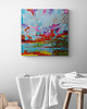 obrazy Obraz ręcznie malowany na płótnie 50x50 cm - abstrakcyjny pejzaż
