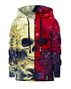 bluzy dla chłopców Bluza Zamek Chłopiec DR.CROW White Red Skull
