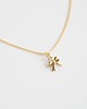 złote naszyjniki 16k Gold Plated Tiny Bow Necklace
