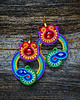 kolczyki soutache Gigi- duże i etniczne kolczyki soutache