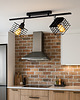 plafony Lampa sufitowa 2-płomienna czarna PARMA LOFT