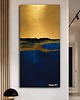 obrazy MORSKA ZATOKA  - ręcznie malowany obraz na płótnie 80x160cm