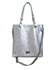 torby na ramię Srebrna torebka ze skóry