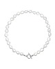 chokery Srebrny naszyjnik  choker z naturalnych pereł