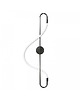 kinkiety Lampa Ścienna Kinkiet Ścienny Lampa Metalowa LED Violin Czarna 90 cm