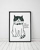 plakaty Plakat z kotem z kolekcji: codzienność koteczka
