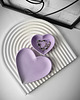 pojemniki na biżuterię Podstawka duże serce violet