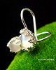 kolczyki wire wrapping Kolczyki Drobiny - Moonstone - Srebro