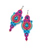 kolczyki soutache Kolczyki sutasz kolorowe letnie długie energetyczne Margo