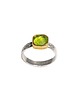 pierścionki srebrne Pierścionek z peridotem na srebrnej obrączce