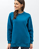 bluza bez kaptura damska Bluza basic ciepła ,,SEDA" petrol