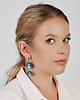kolczyki szklane Podwójne kolczyki perłowe Nilay e8/14