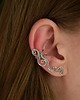 nausznice Nausznica  ażurowa na prawe ucho wire wrapping