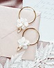 Biżuteria ślubna Kolczyki koła ślubne z kwiatami SILKY - koła 4cm