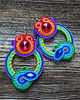 kolczyki soutache Gigi- duże i etniczne kolczyki soutache