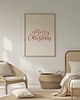 plakaty Plakat Swiąteczny na ścianę A3 Minimalistyczny Merry christmas Napis