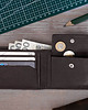 portfele męskie Brązowy Minimalistyczny Portfel Męski Slim Wallet Skóra Licowa SH-3165