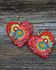 kolczyki soutache Kolekcja Frida - kolczyki kolorowe serca