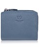 portfele damskie Portfel damski skórzany mały błękitny w orientacji poziomej z RFID SL-06-CB
