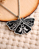 wisiory Czarny Motyl, Czarna Ćma- Wisiorek, Naszyjnik, Zawieszka
