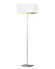 lampy podłogowe Minimalistyczna lampa stojąca z kwadratowym abażurem PRAGA GOLD