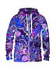 bluza z kapturem damska Damska Bluza Expres Zamek DR.CROW Purple Paisley